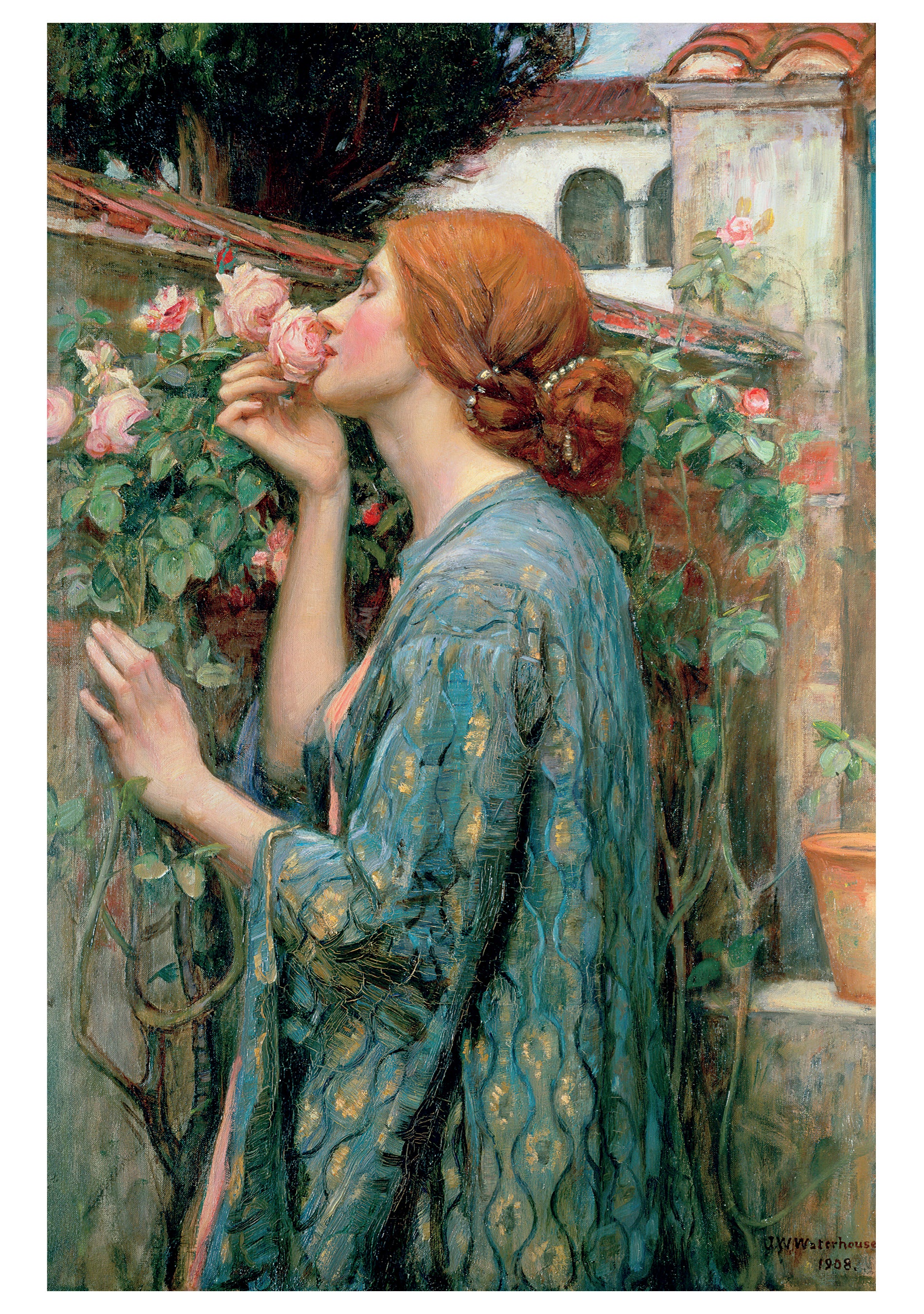 John William Waterhouse: The Soul of the Rose Notecard
