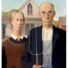 Grant Wood: American Gothic Notecard