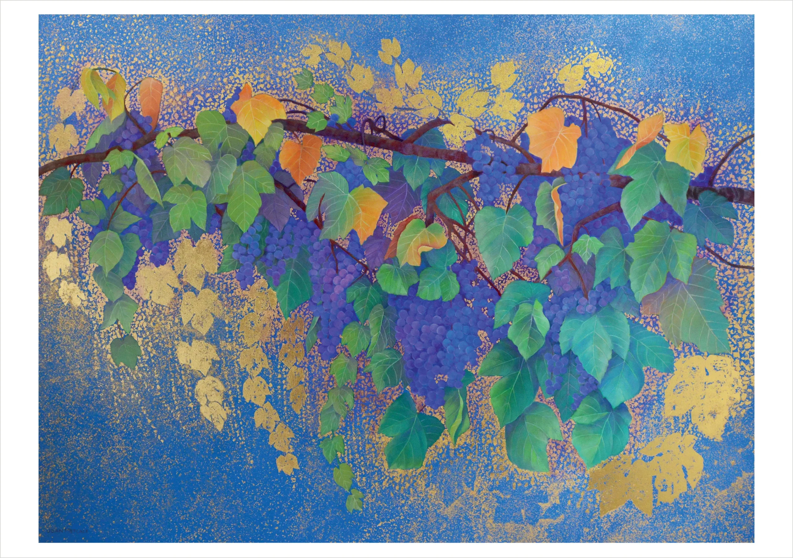 Joan Metcalf: Shimmering Vines Notecard