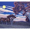 Steve and Bonnie Harmston: Border Moon Notecard