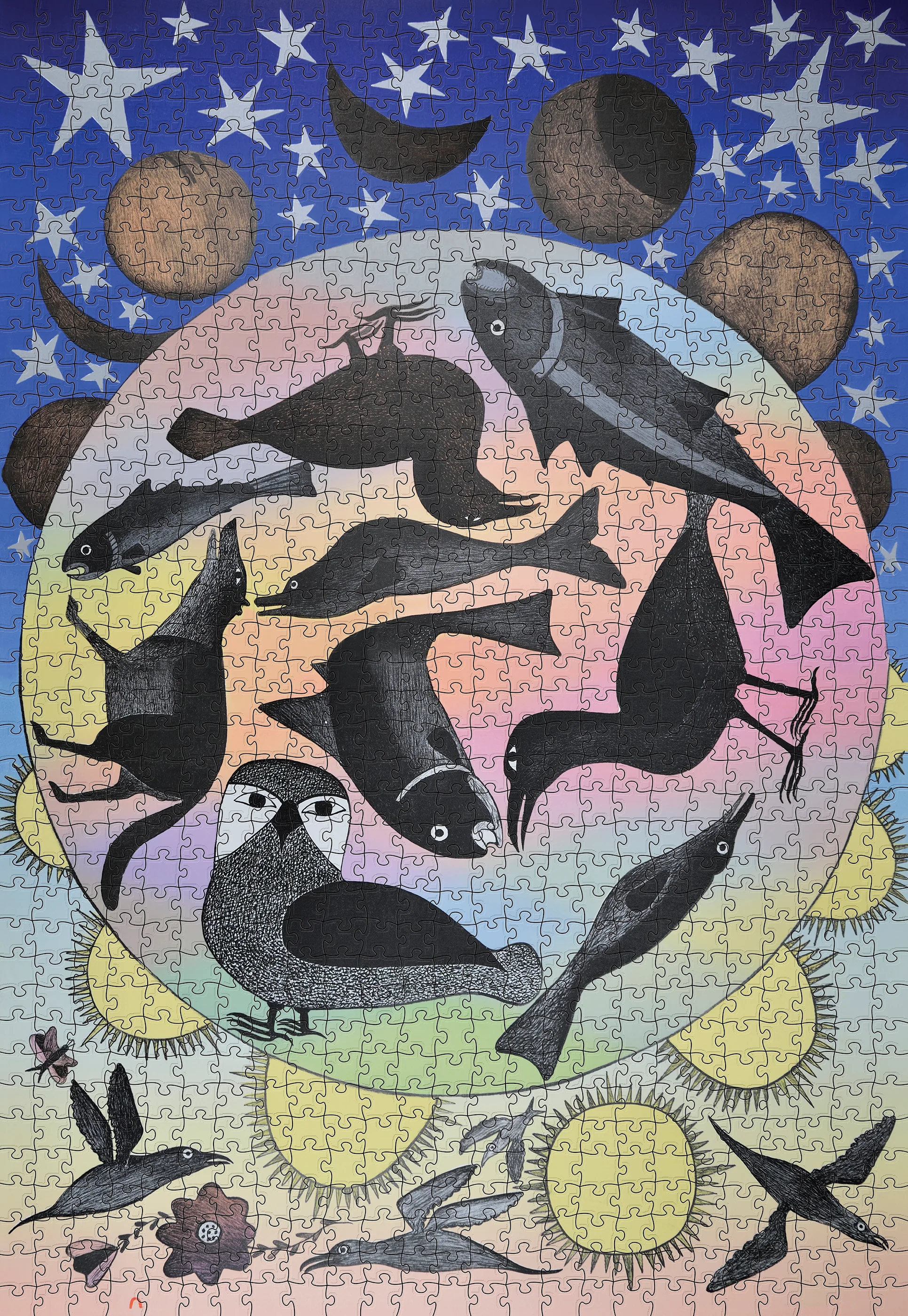 Kenojuak Ashevak: Siilavut, Nunavut 1000-Piece Jigsaw Puzzle
