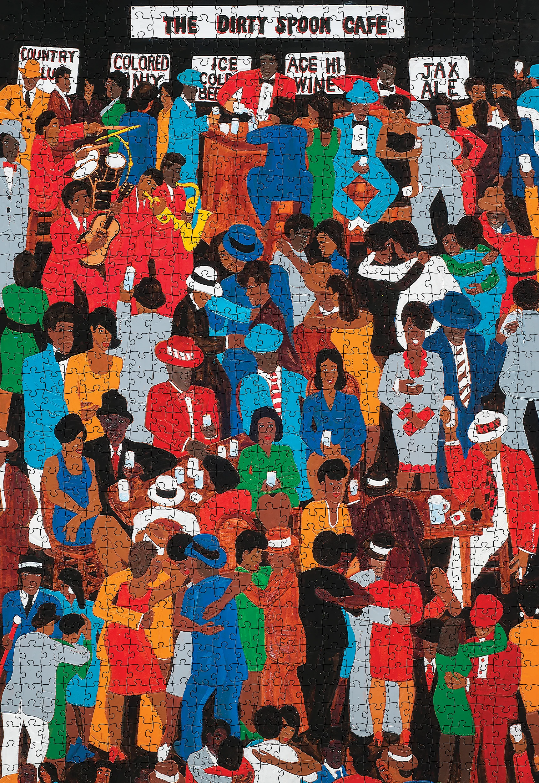 Winfred Rembert: The Dirty Spoon Cafe 1000-Piece Jigsaw Puzzle 2 Winfred Rembert: The Dirty Spoon Cafe 1000-Piece Jigsaw Puzzle