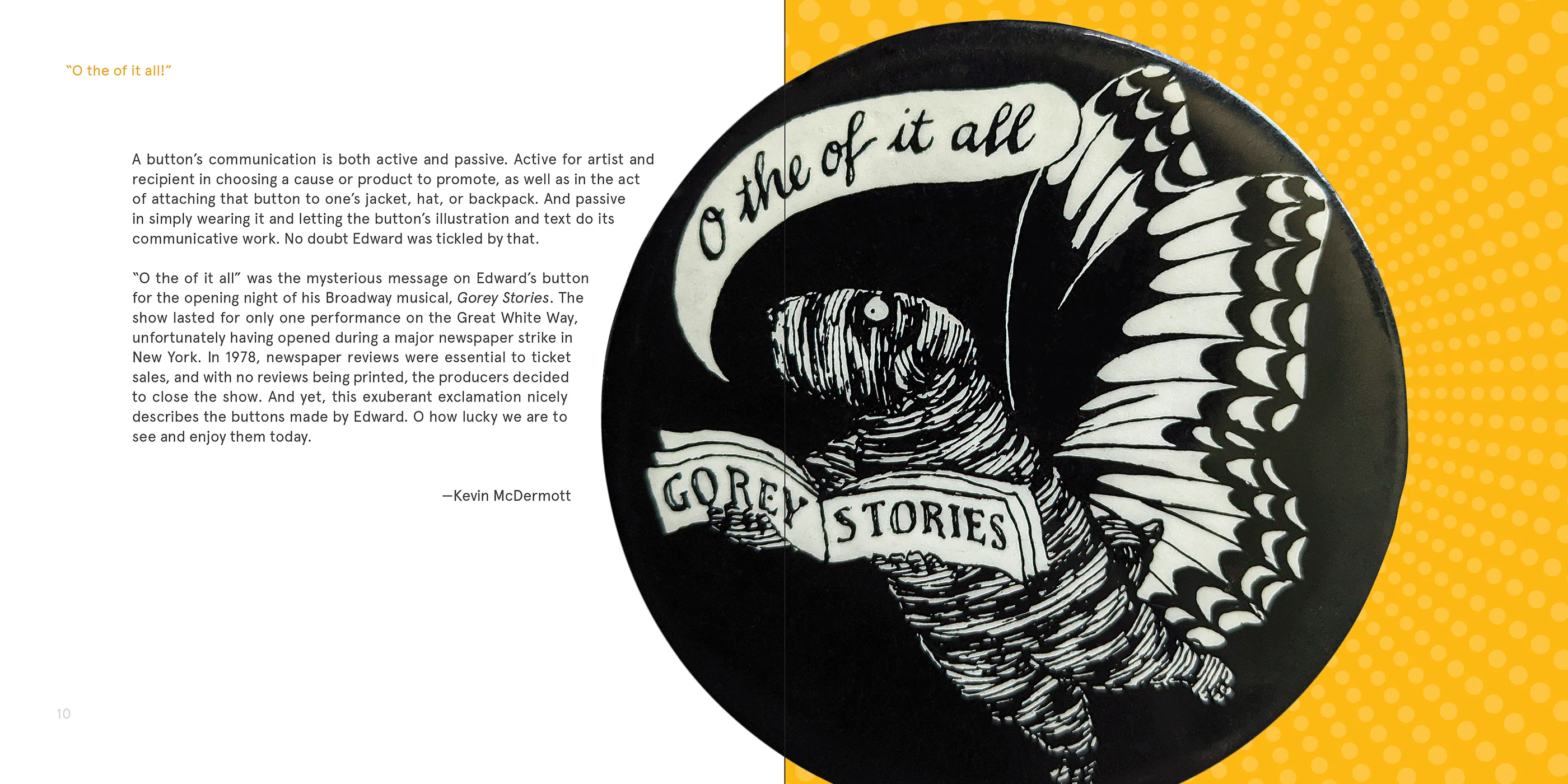 Always One Button Short: The Buttons of Edward Gorey