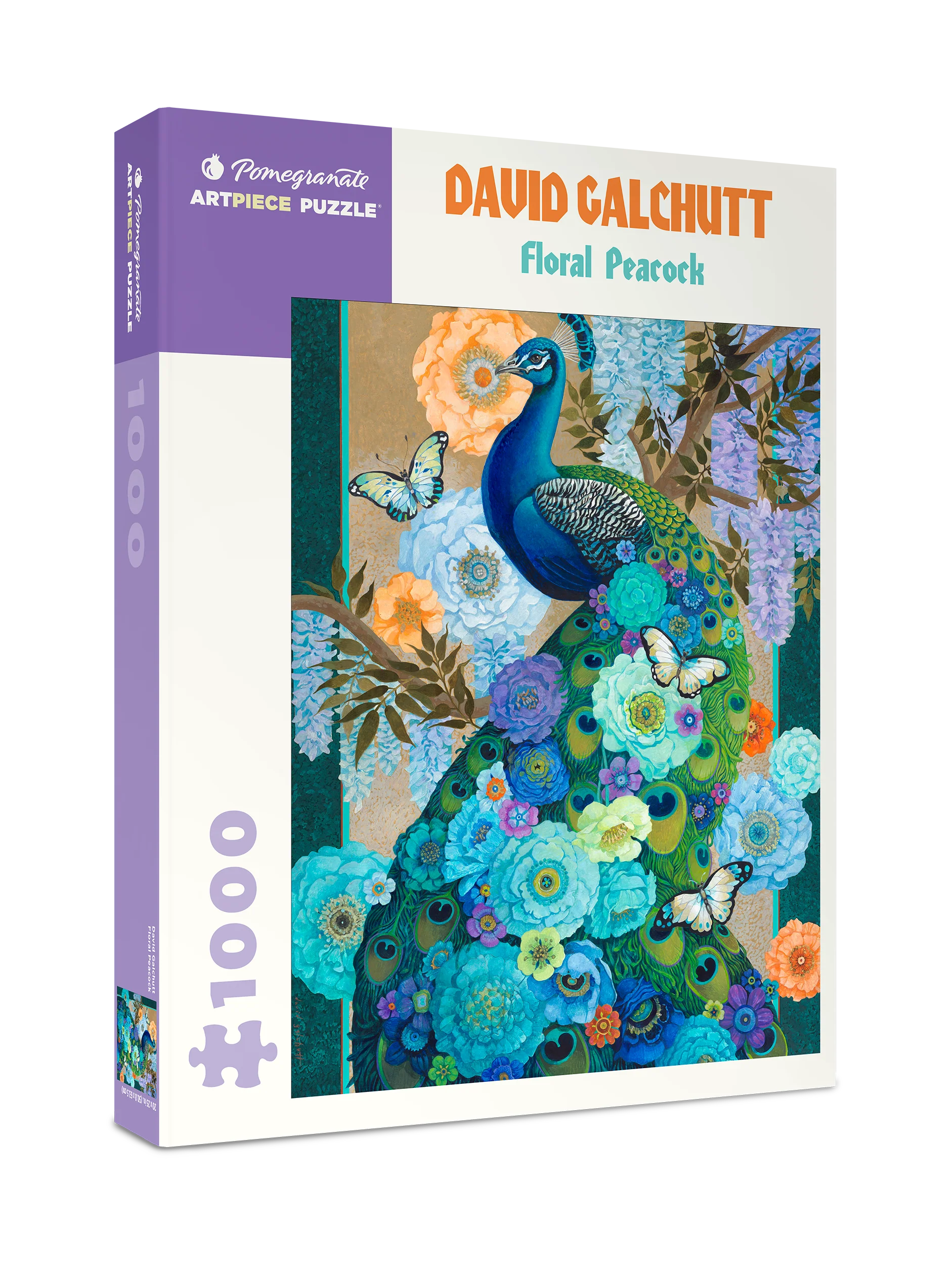 David Galchutt: Floral Peacock 1000-Piece Jigsaw Puzzle