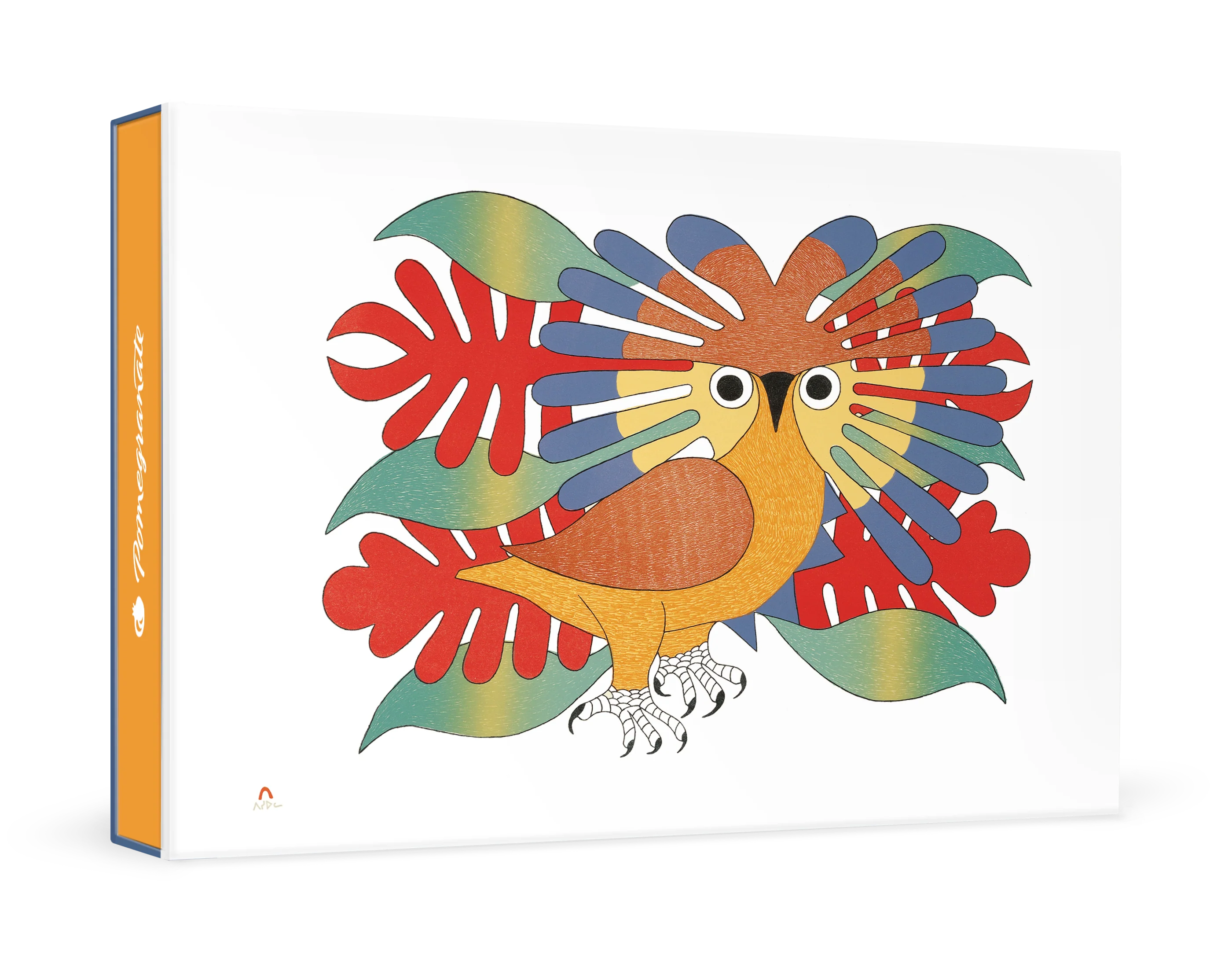Kenojuak Ashevak: Sun Owl and Foliage Small Boxed Cards